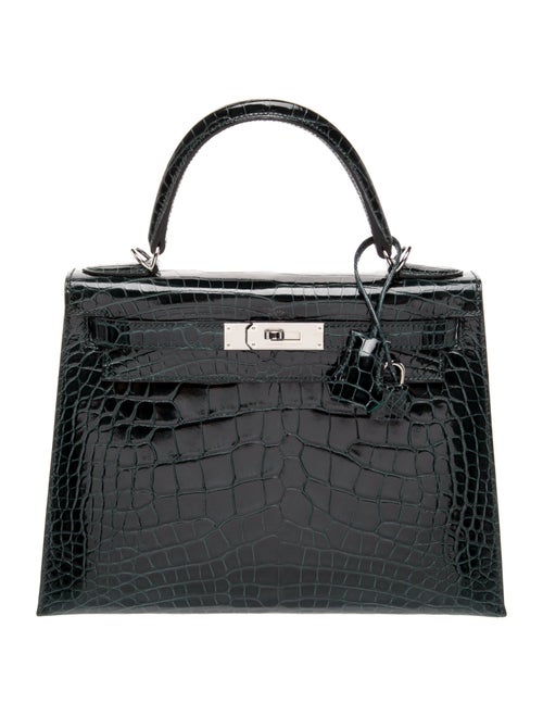 Hermès Shiny Alligator Kelly II Verso Sellier 28