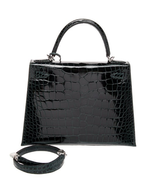 Hermès Shiny Alligator Kelly II Verso Sellier 28