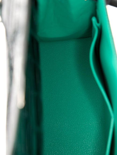 Hermès Shiny Alligator Kelly II Verso Sellier 28