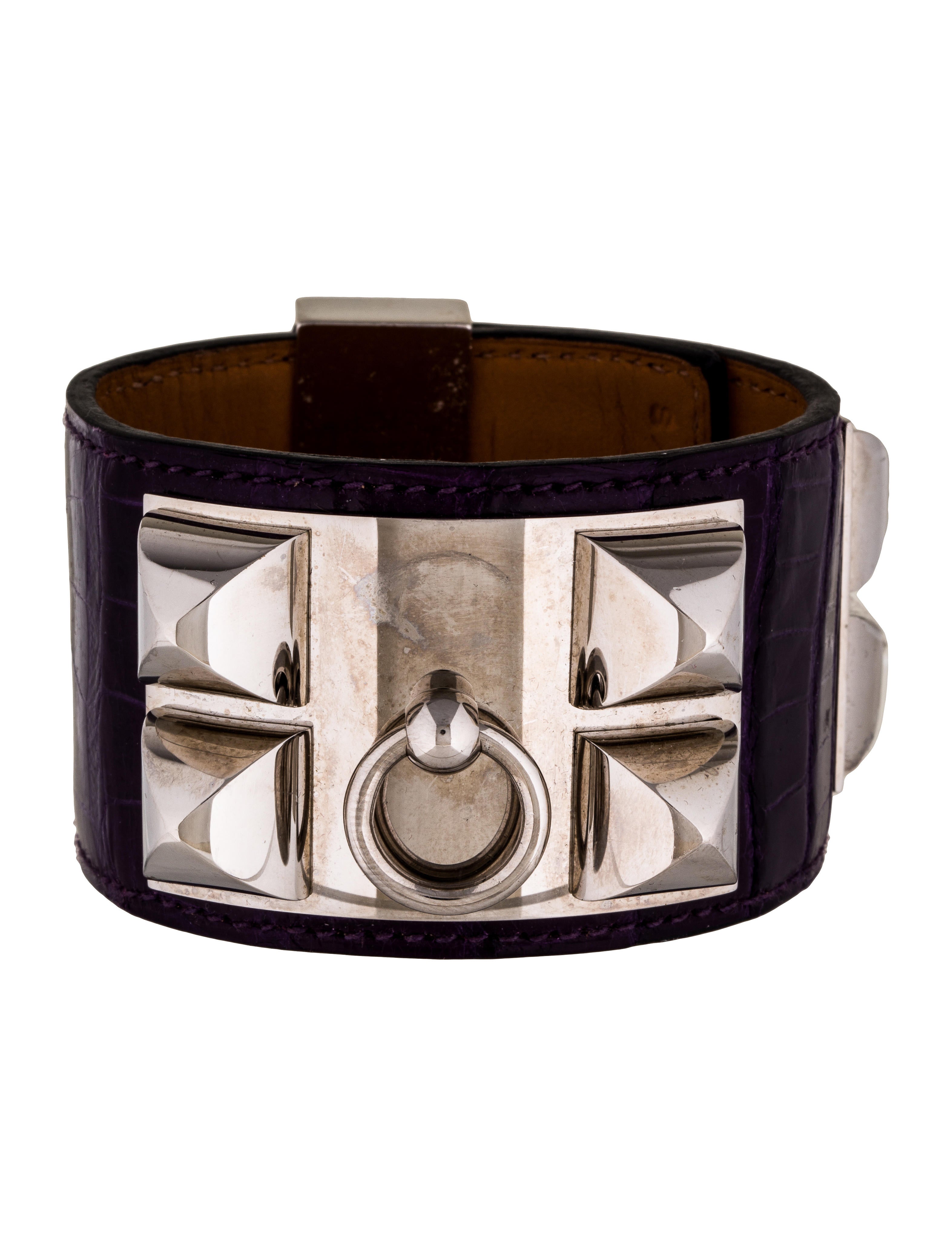 Hermès Collier de Chien Alligator Bracelet