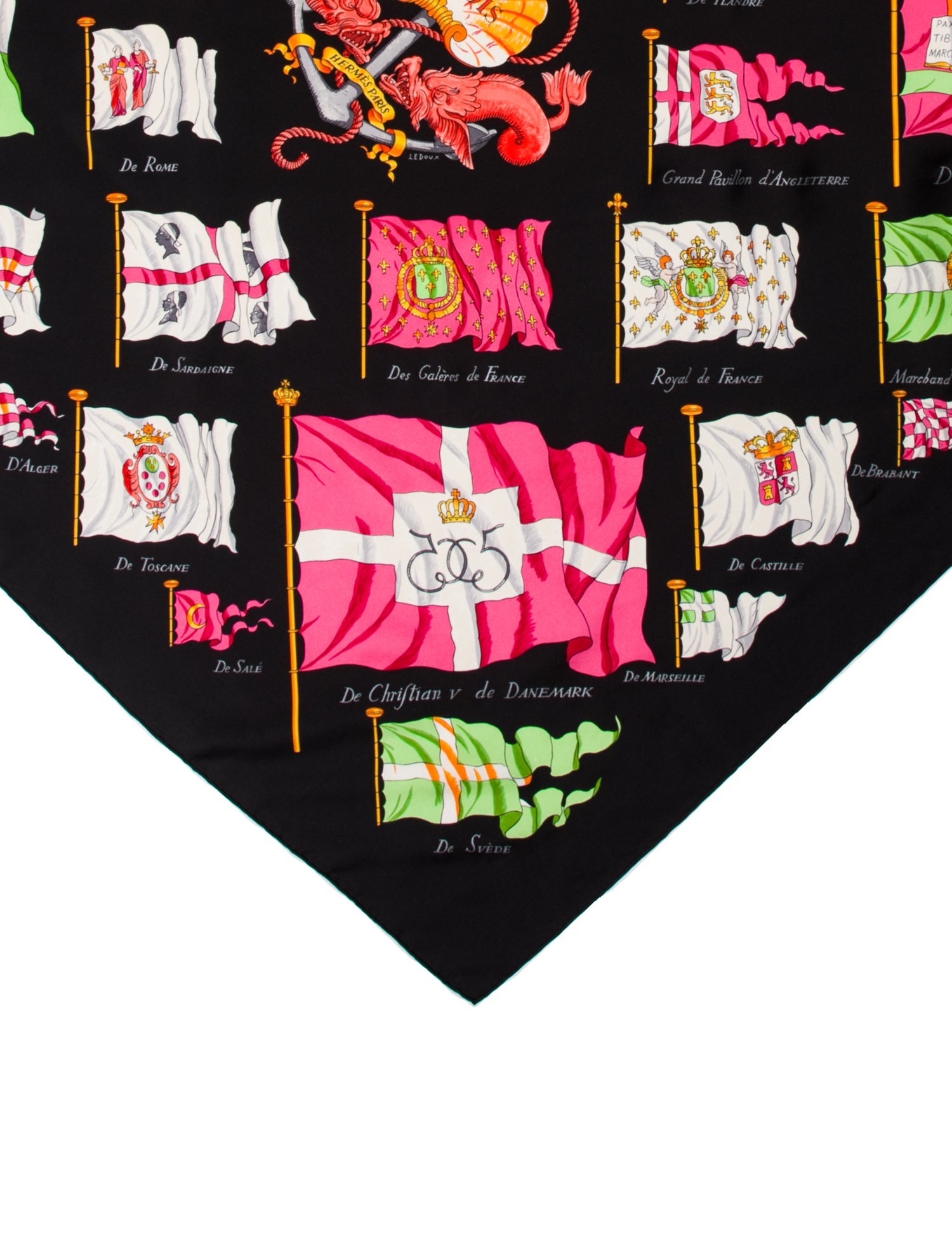 Hermès Pavois Silk Scarf