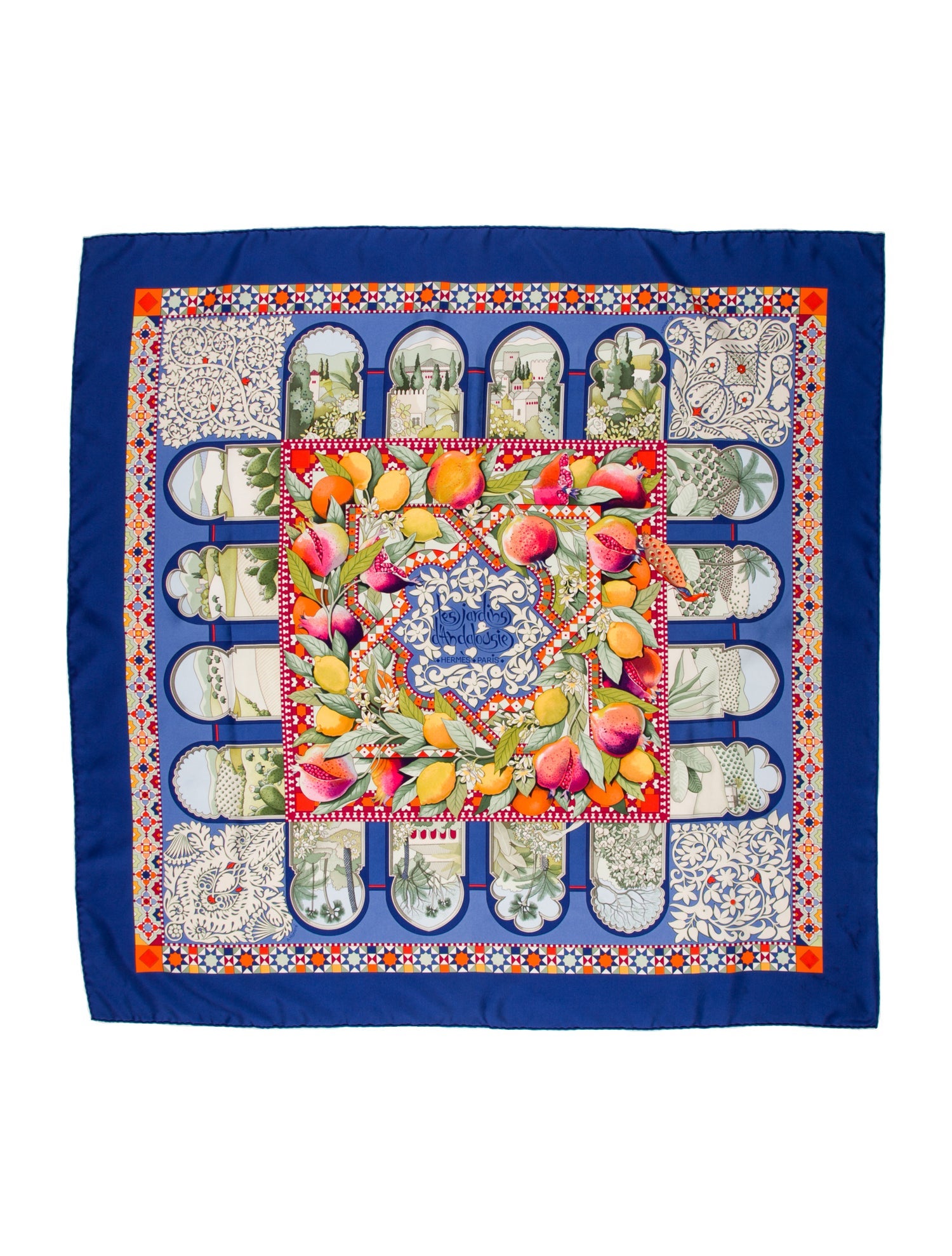Hermès Les Jardins d'Andalousie Silk Scarf