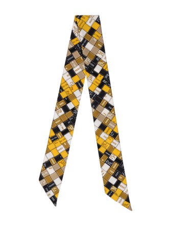 Hermès Bolduc Au Carré Silk Twilly Scarf