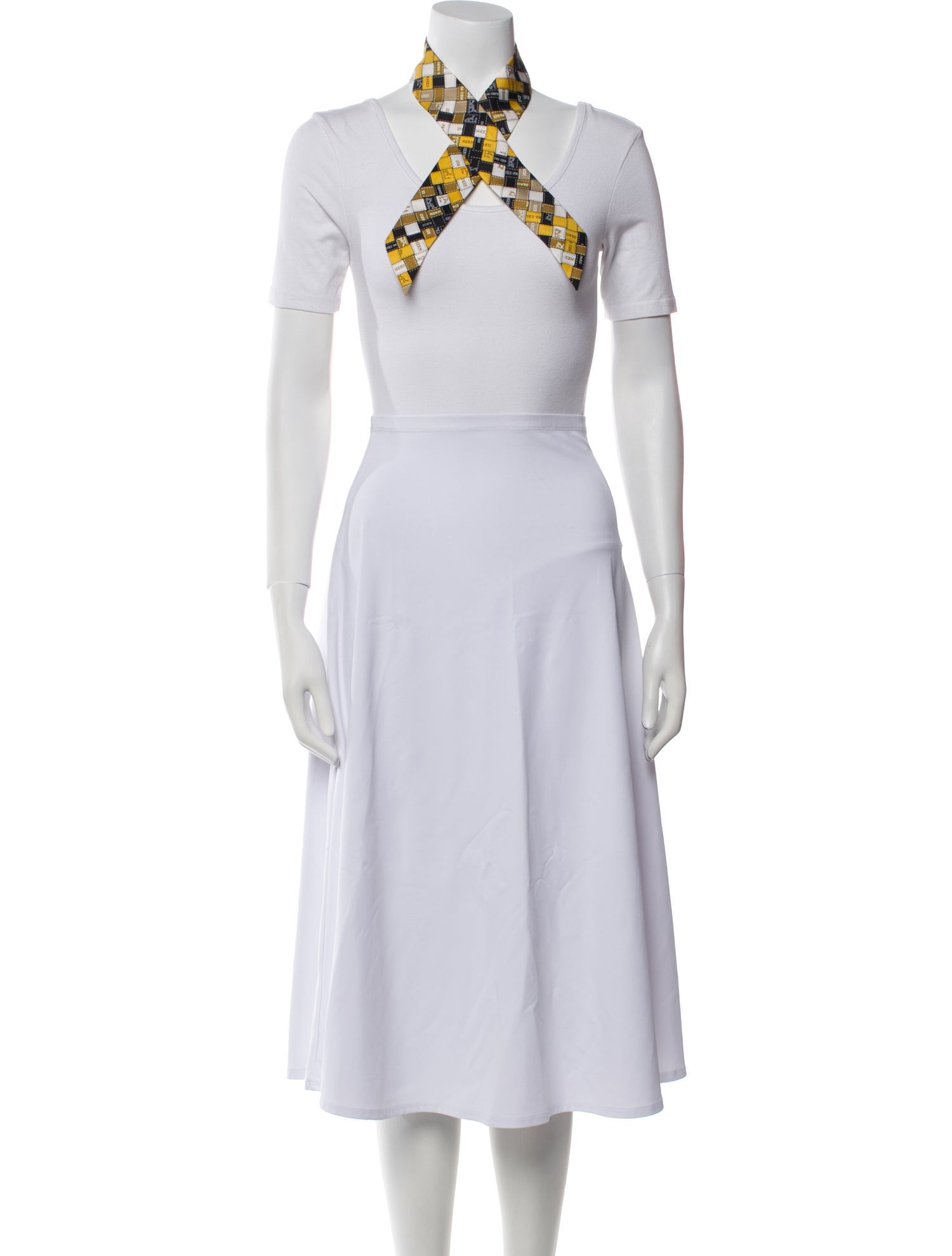 Hermès Bolduc Au Carré Silk Twilly Scarf