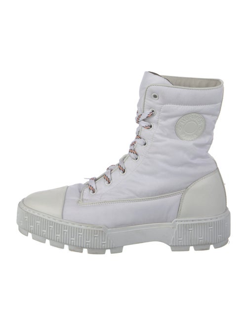 Hermès Fresh Nylon Combat Boots