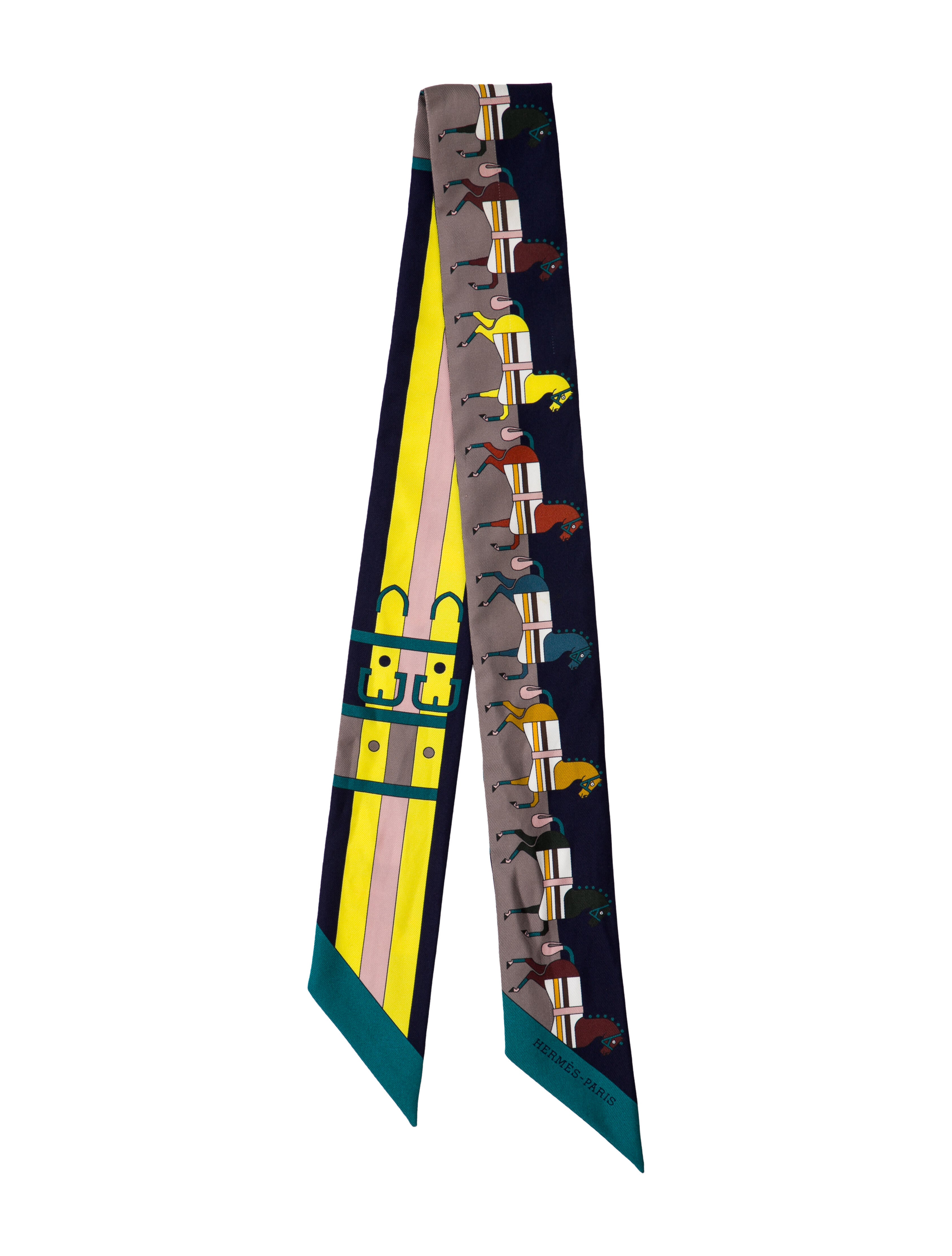 Hermès Rocabar Silk Twilly Scarf