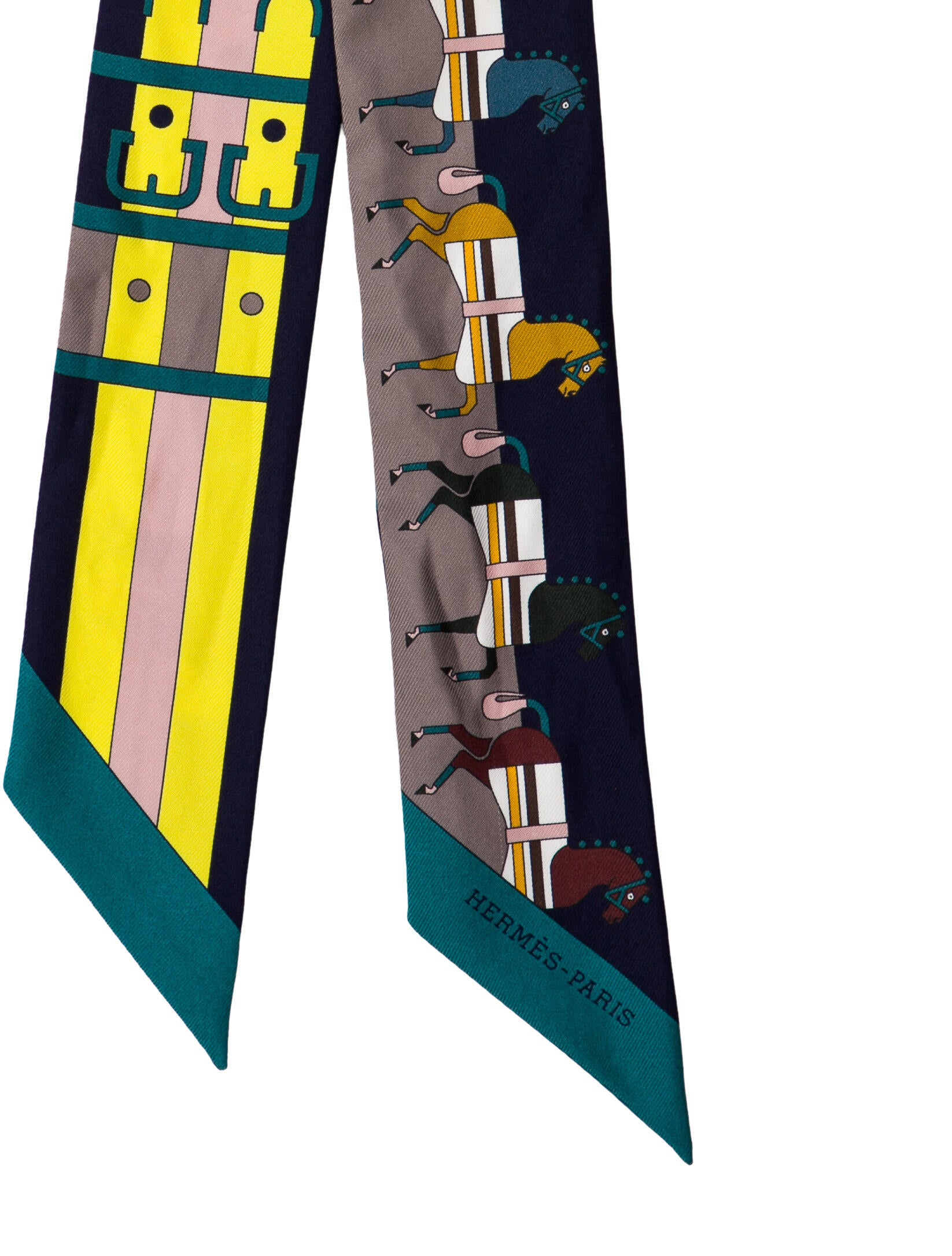 Hermès Rocabar Silk Twilly Scarf