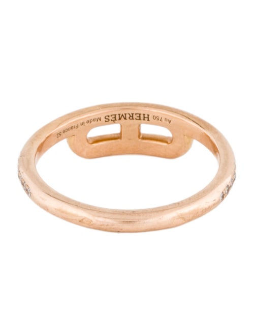 Hermès 18K Diamond Link D'Hermes Ring