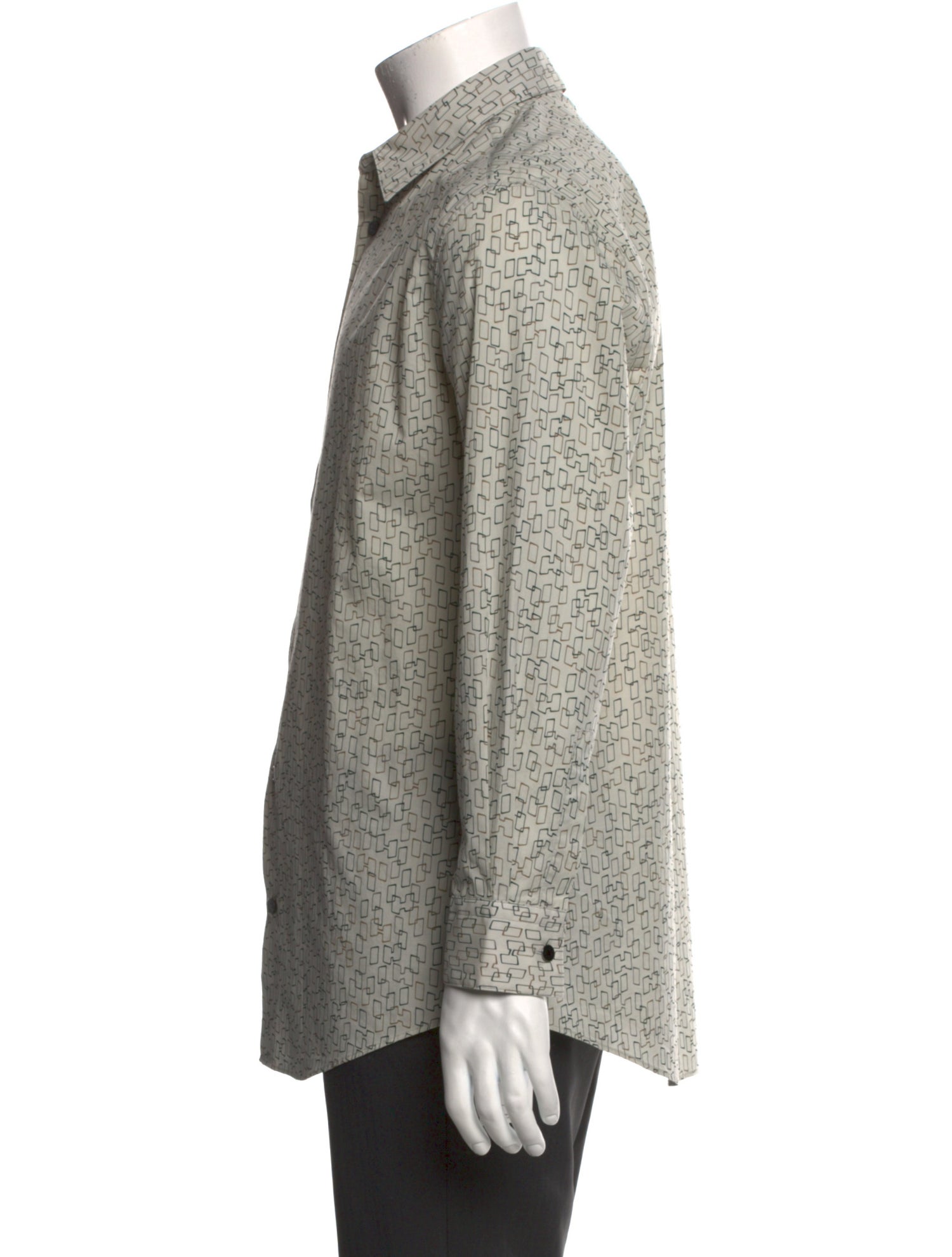 Hermès Printed Long Sleeve Shirt