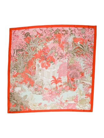 Hermès Faubourg Tropical Silk Scarf