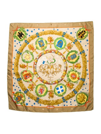 Hermès Emblémes de l'Europe Silk Scarf