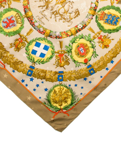 Hermès Emblémes de l'Europe Silk Scarf