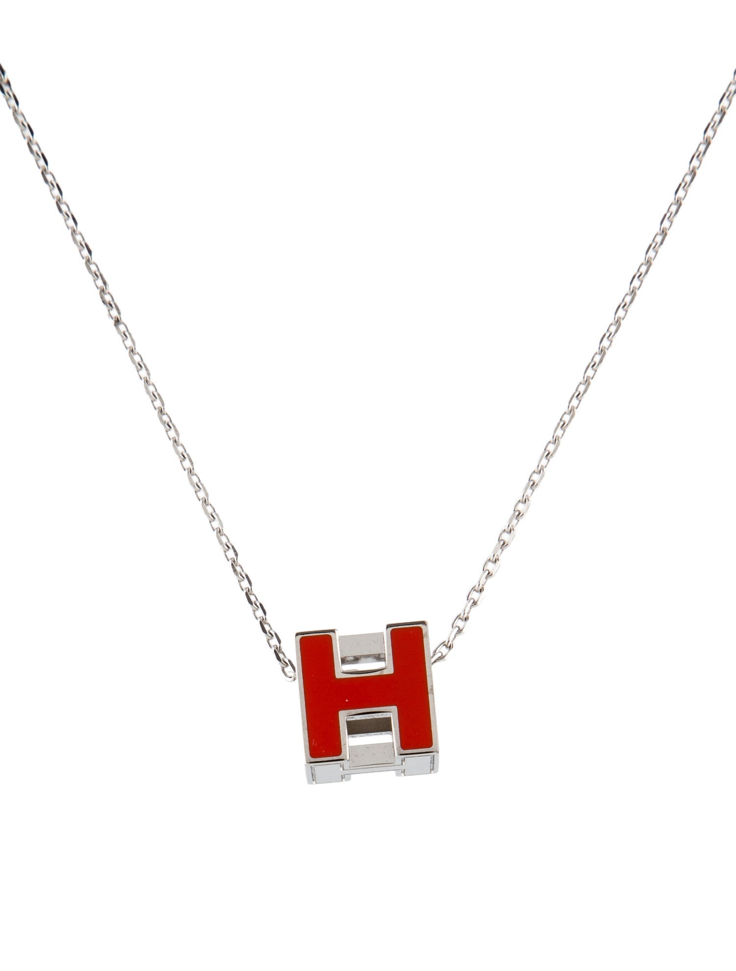 Hermès Cage d'H Pendant Necklace