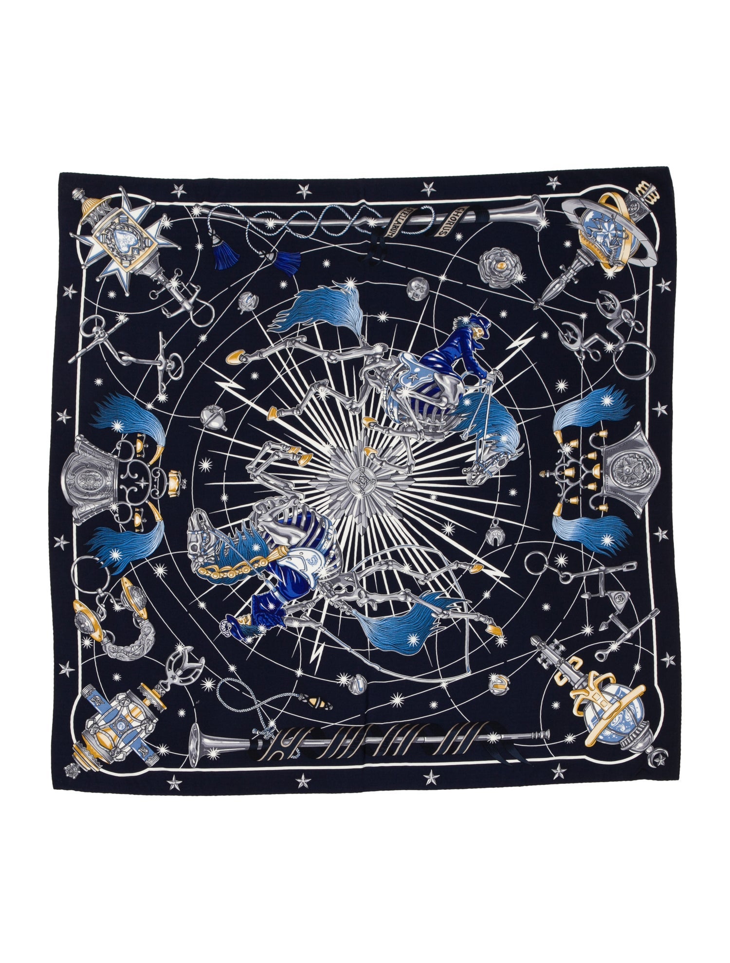 Hermès Chorus Stellarum Cashmere Shawl w/ Tags