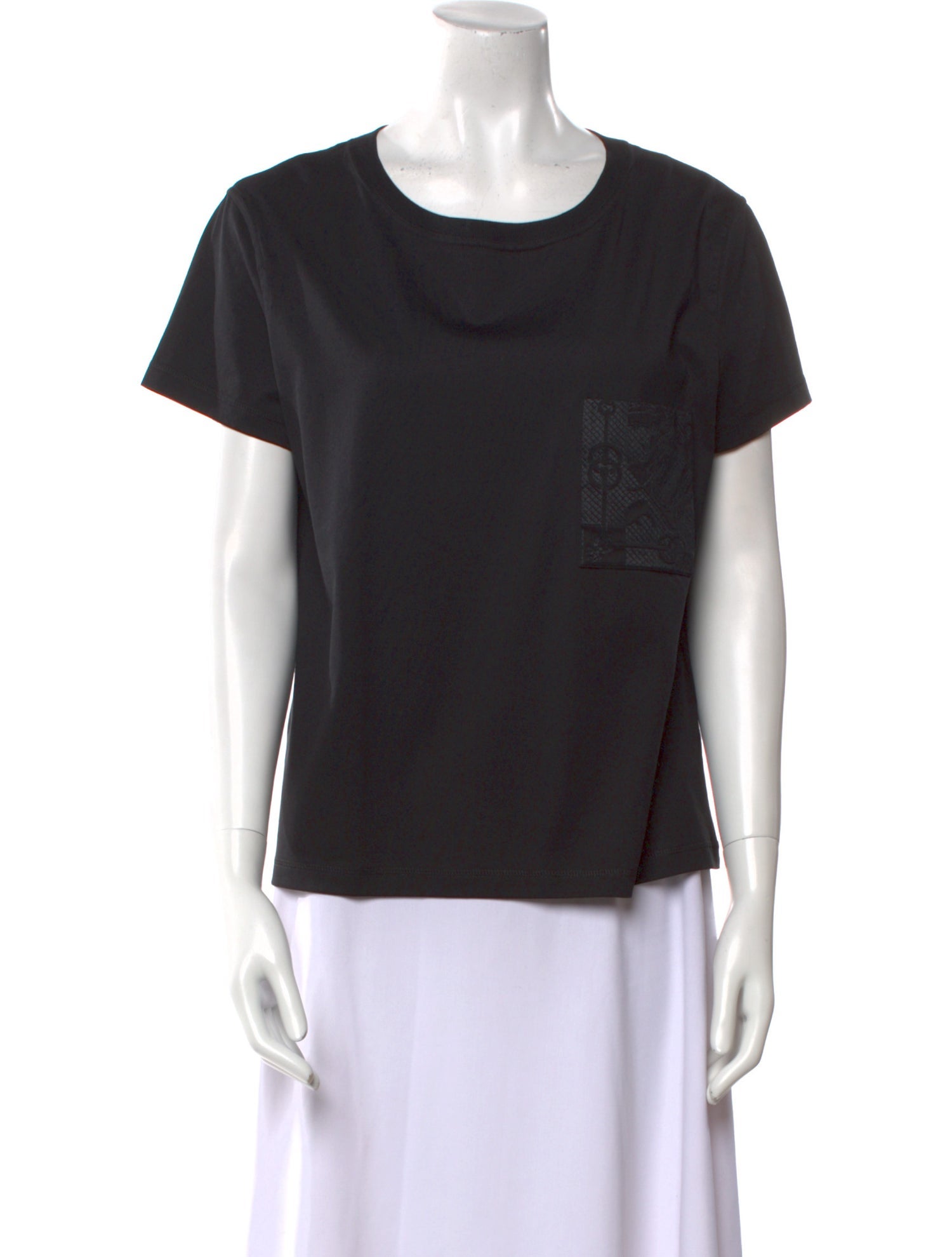 Hermès Scoop Neck Short Sleeve T-Shirt