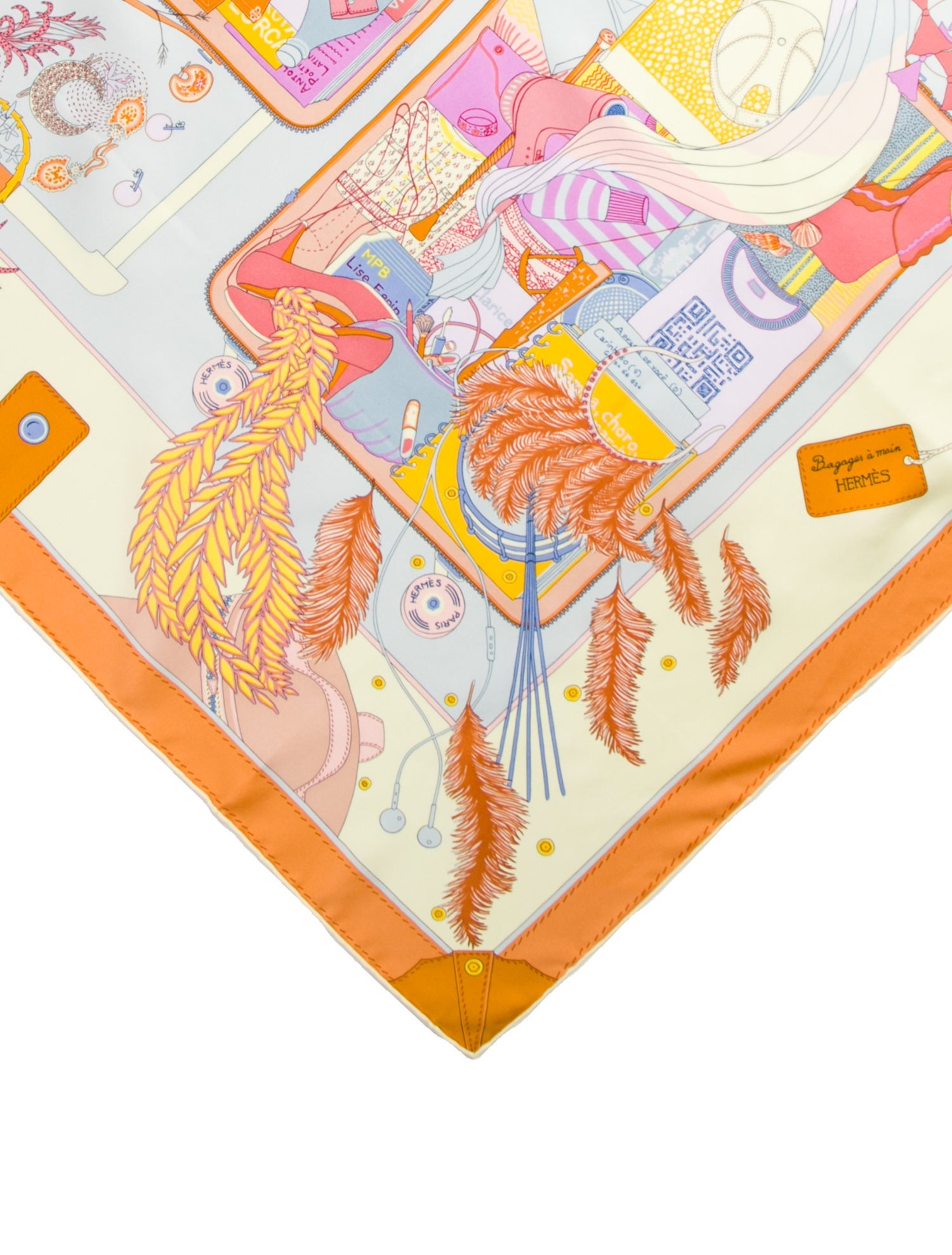 Hermès Bagage a Main Silk Scarf w/ Tags