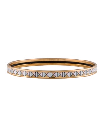 Hermès Narrow Enamel Bangle Bracelet