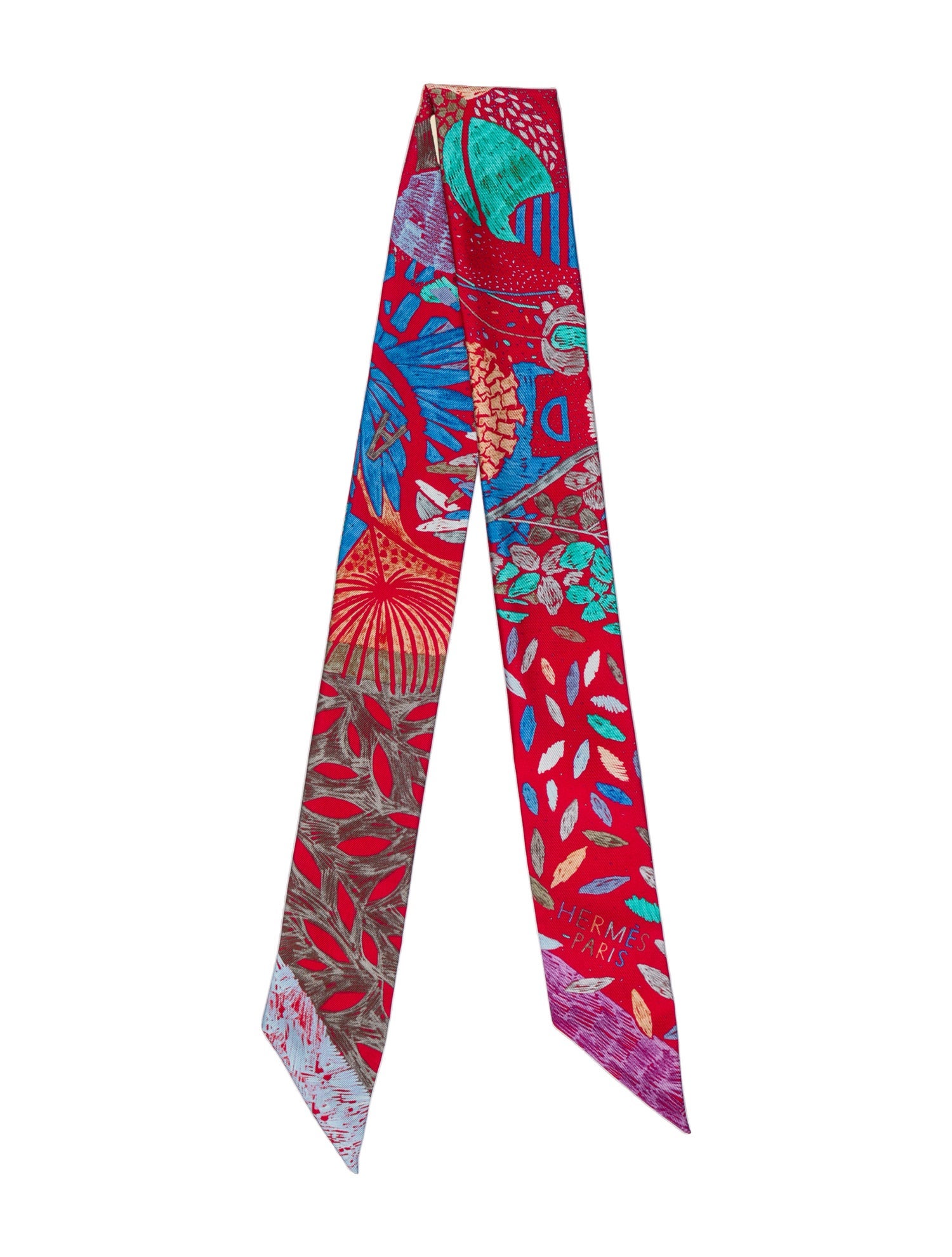 Hermès Chacun Fait Son Nid Silk Twilly Scarf w/ Tags