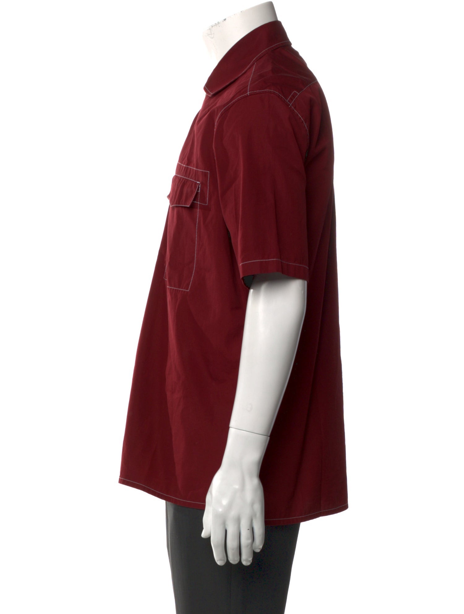 Hermès Colorblock Pattern Short Sleeve Shirt