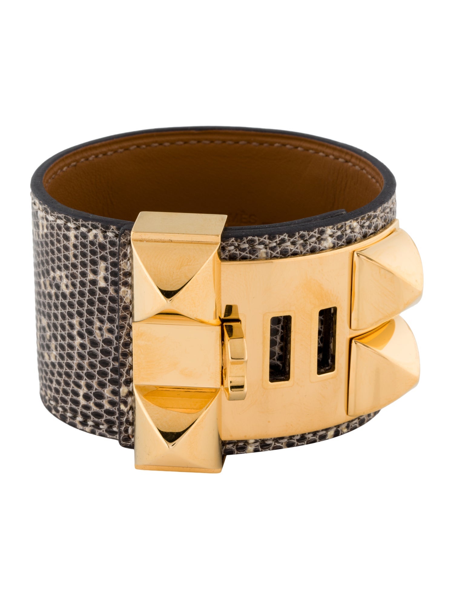 Hermès Lizard Leather Collier De Chien Wrap Bracelet