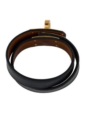 Hermès Leather Kelly Double Tour Wrap Bracelet