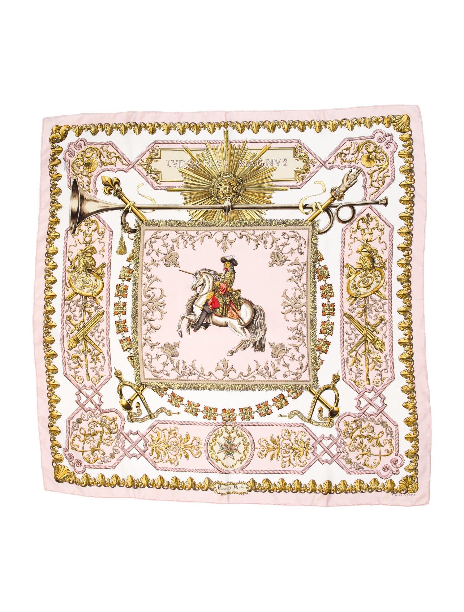 Hermès Ludovicus Magnus Silk Scarf