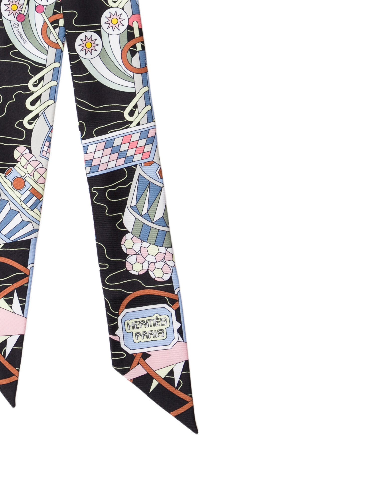 Hermès Odyssey Silk Twilly Scarf