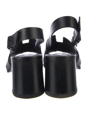 Hermès Elbe 60 H Logo Slingback Sandals