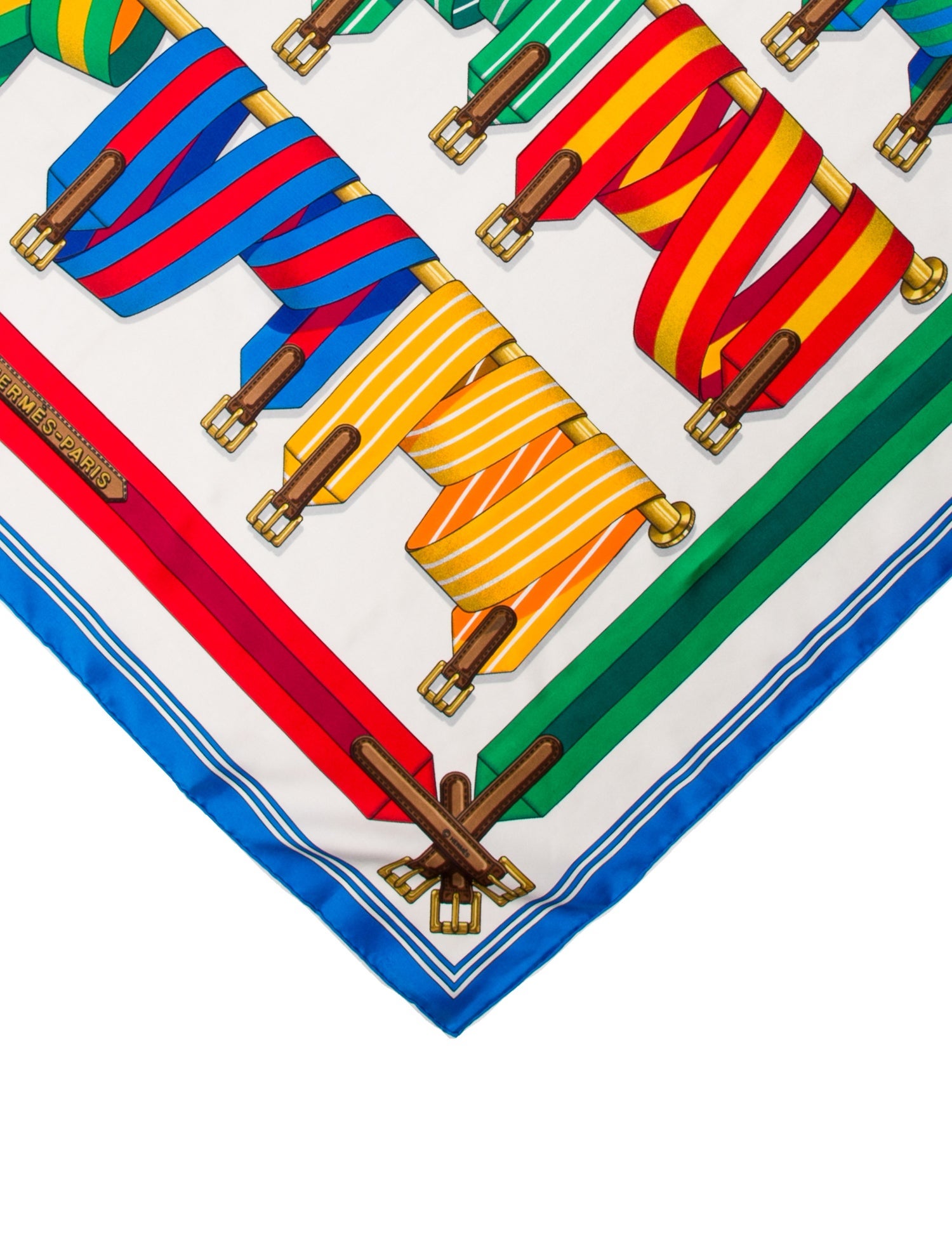 Hermès Les Sangles Silk Scarf