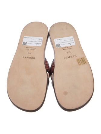 Hermès Izmir Leather Slides