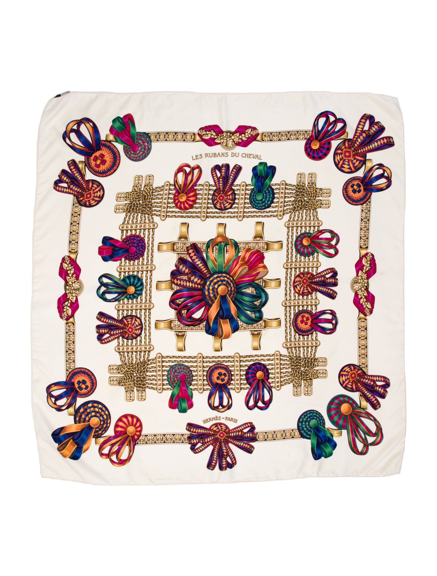 Hermès Les Rubans du Cheval Silk Scarf