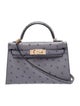 Hermès Special Order Ostrich Mini Kelly II Sellier 20
