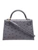 Hermès Special Order Ostrich Mini Kelly II Sellier 20