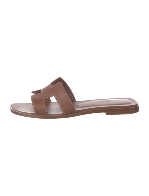 Hermès Oran Leather Slides