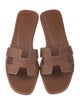 Hermès Oran Leather Slides