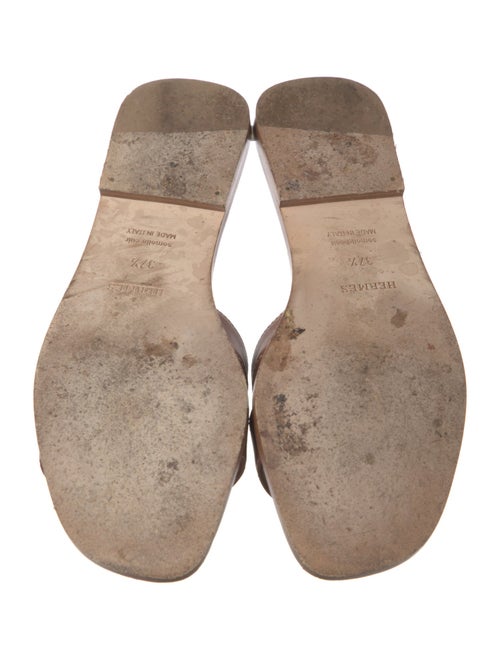 Hermès Oran Leather Slides