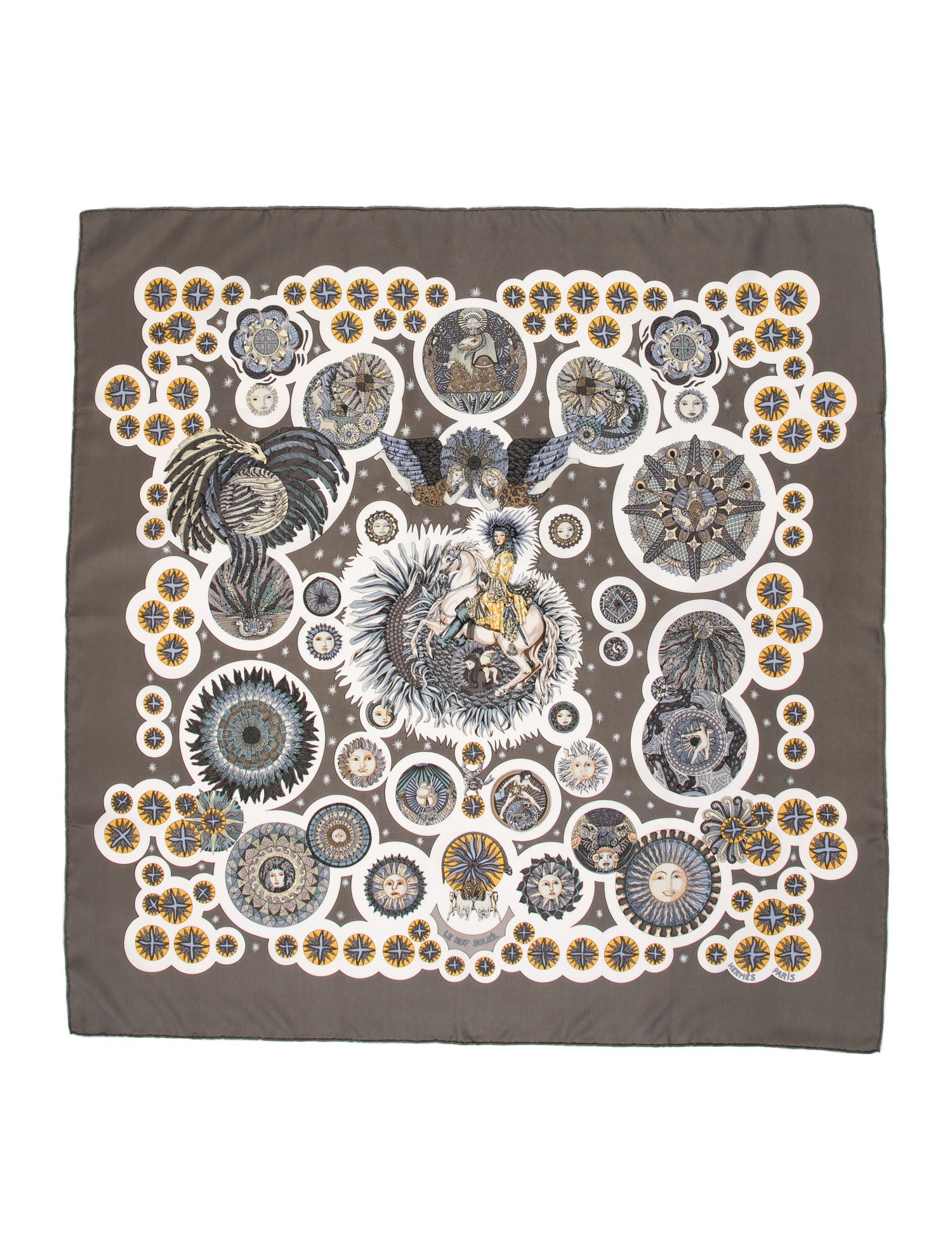 Hermès Le Roy Soleil Silk Scarf