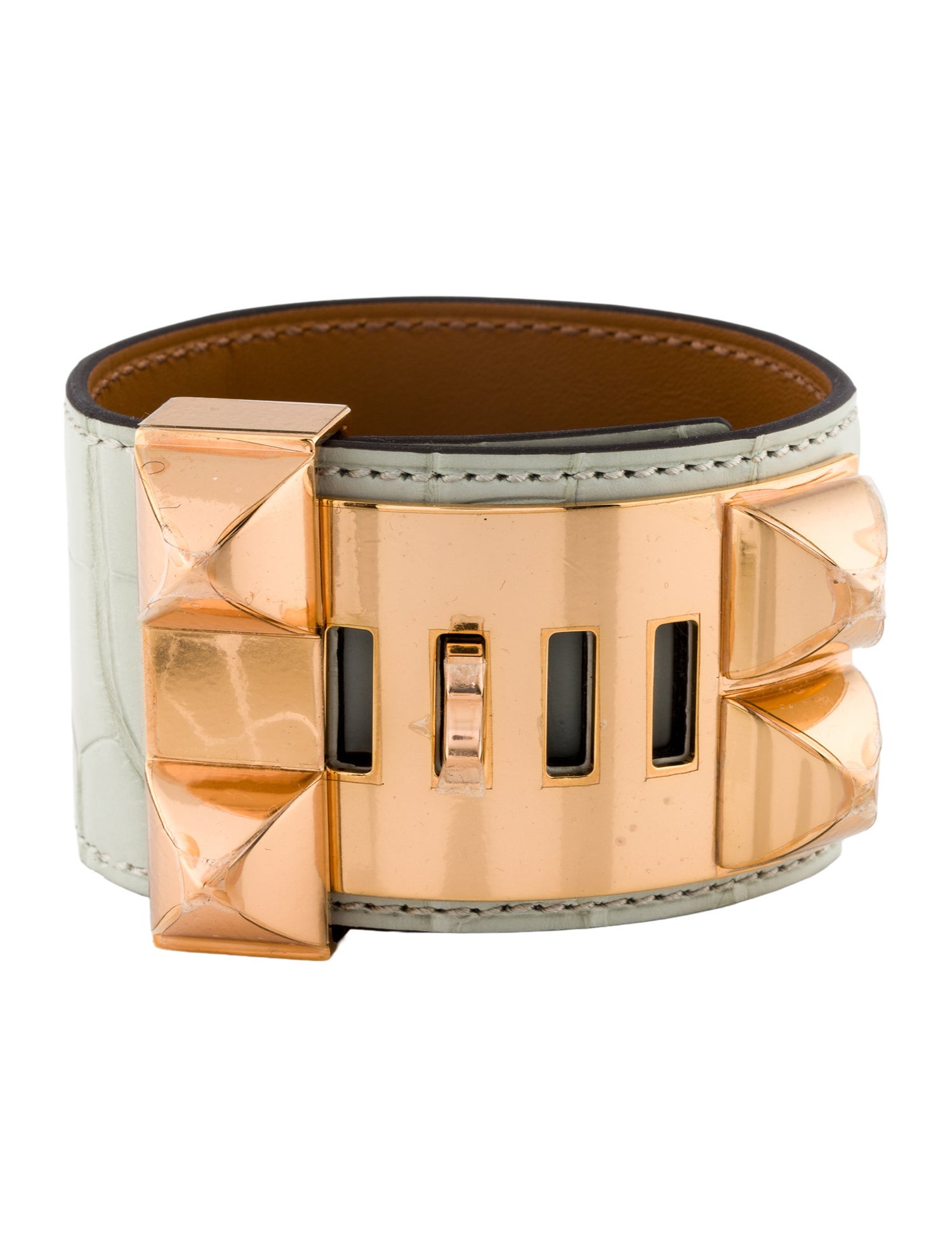 Hermès Alligator Collier De Chien Wrap Bracelet
