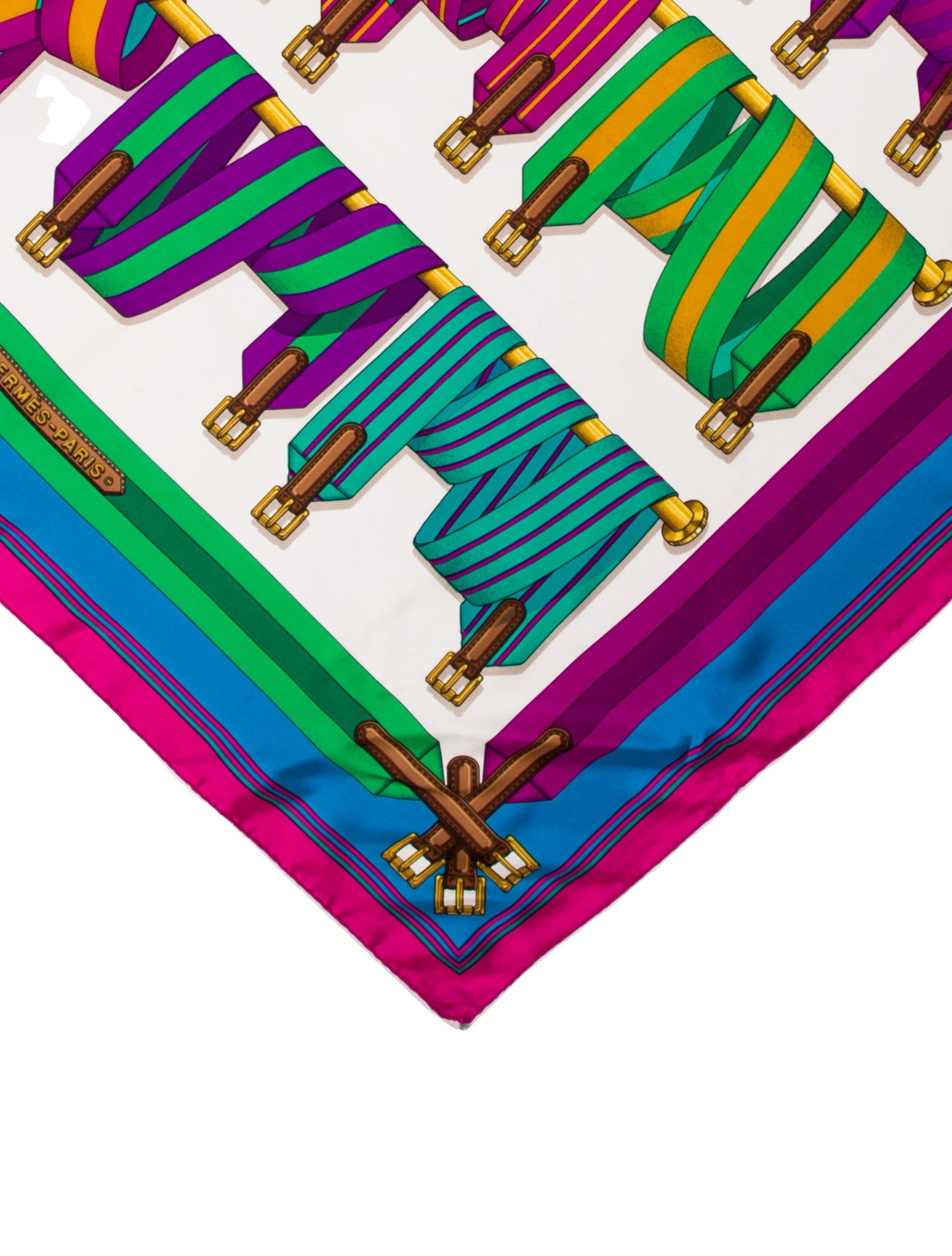 Hermès Les Sangles Silk Scarf