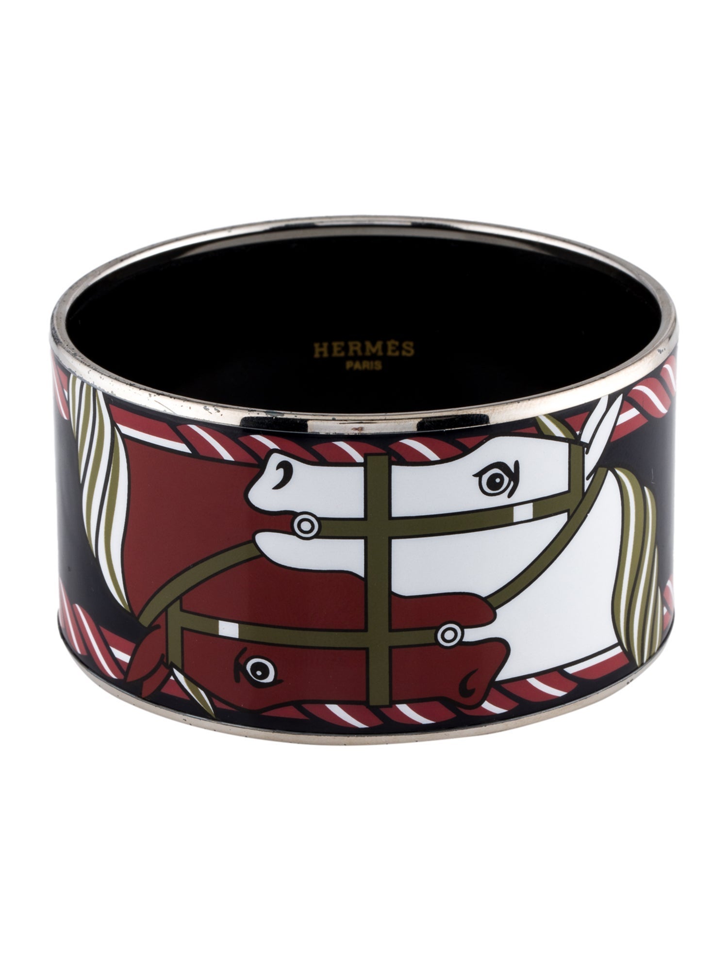 Hermès Extra Wide Enamel Bangle