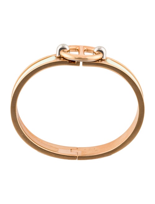 Hermès Enamel Mini Clic Chain d'Ancre Bracelet