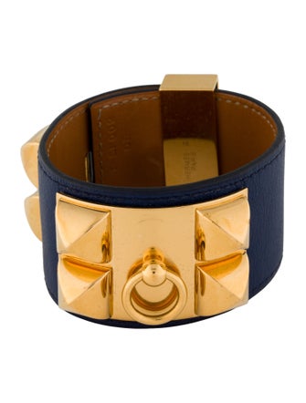 Hermès Leather Collier de Chien Wrap Bracelet