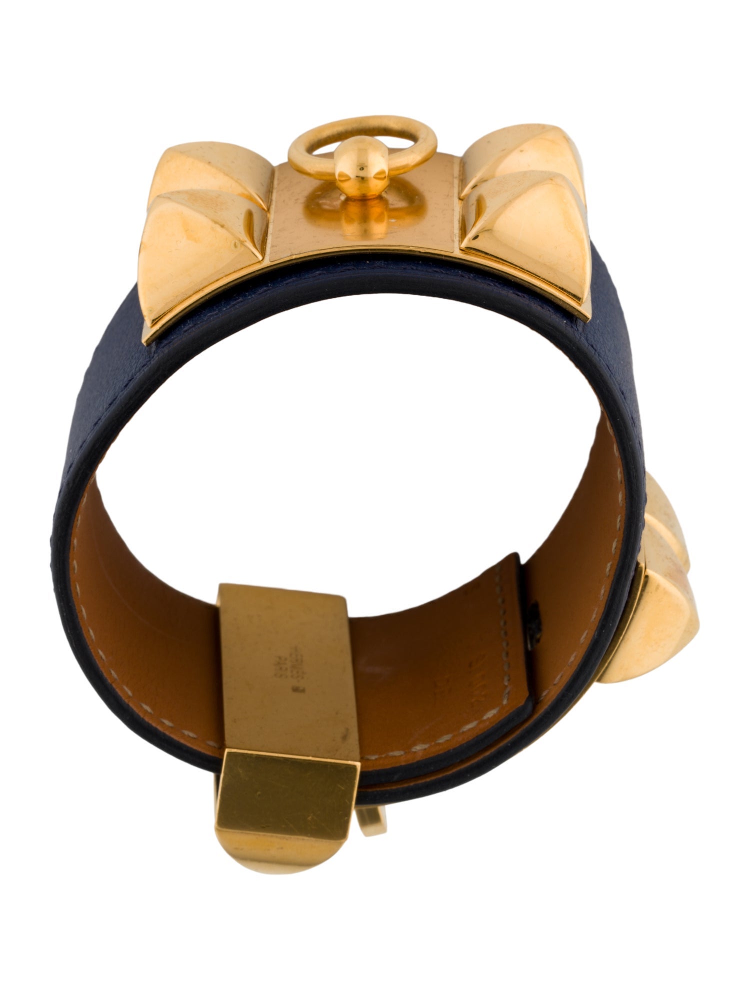 Hermès Leather Collier de Chien Wrap Bracelet