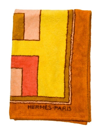 Hermès Geometric H Beach Towel