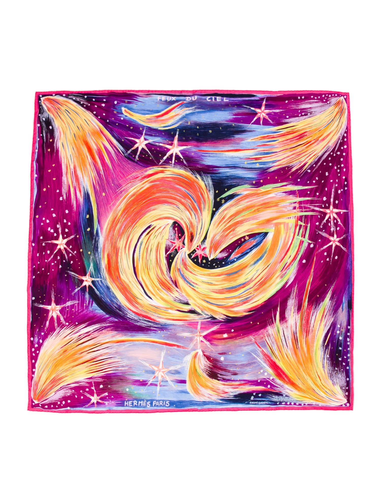 Hermès Feux du Ciel Silk Scarf