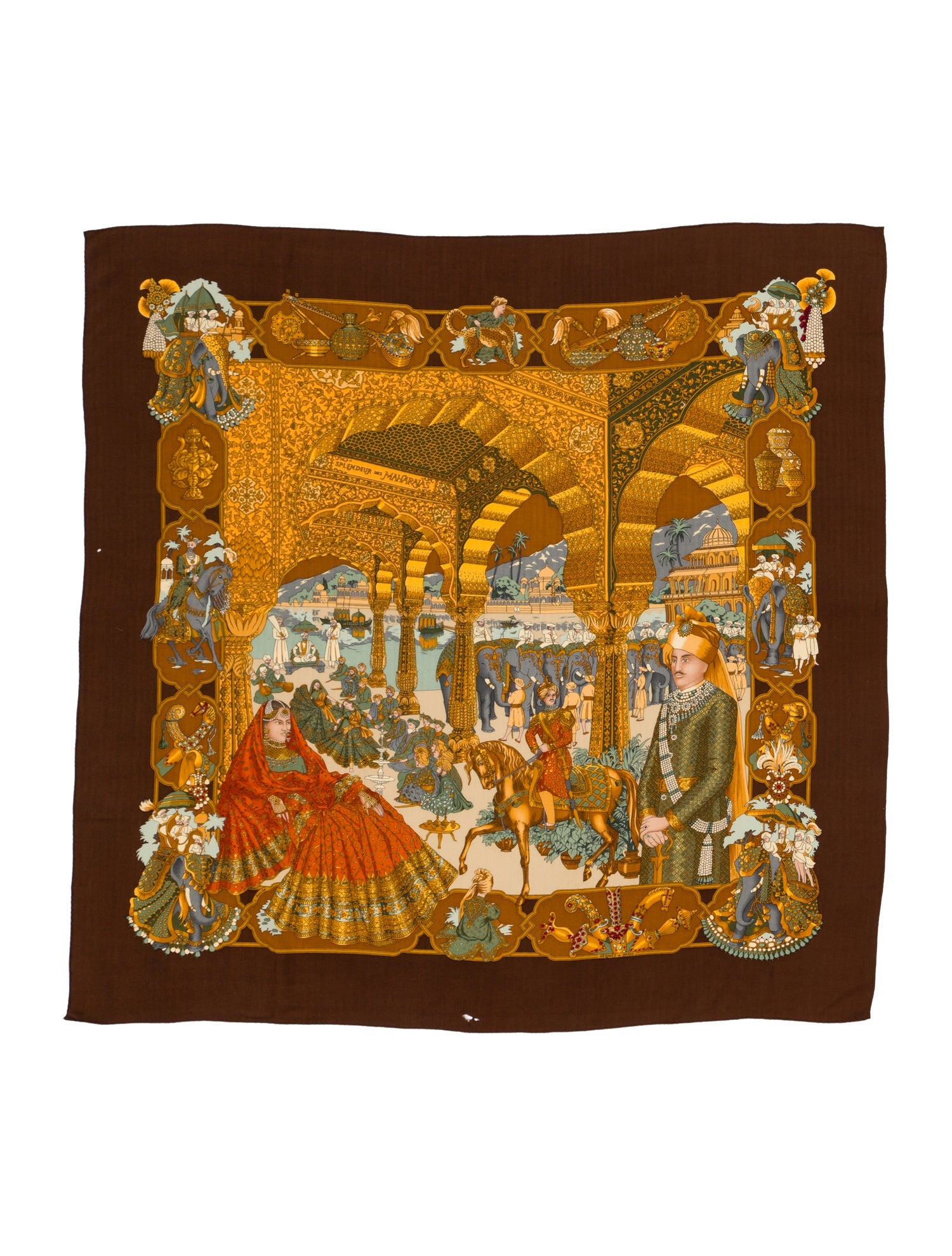 Hermès Splendeur des Maharajas Cashmere Shawl