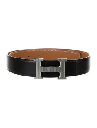Hermès Reversible 32 mm H Strié Belt Kit