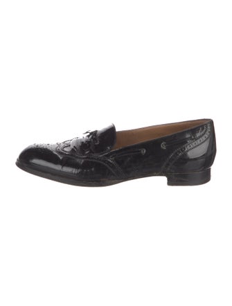 Hermès Wingtip Patent Leather Loafers