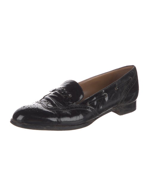 Hermès Wingtip Patent Leather Loafers
