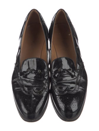 Hermès Wingtip Patent Leather Loafers